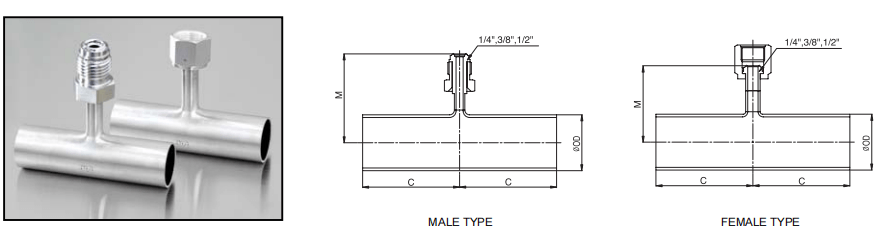 TKF TK-FUJINKIN TKSCT 富士金 連接三通參數