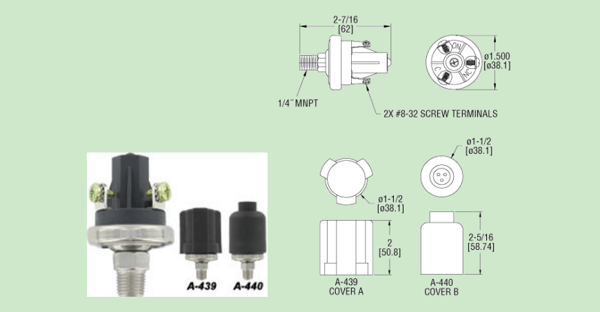 DWYER德威爾 A6系列 差壓開關參數